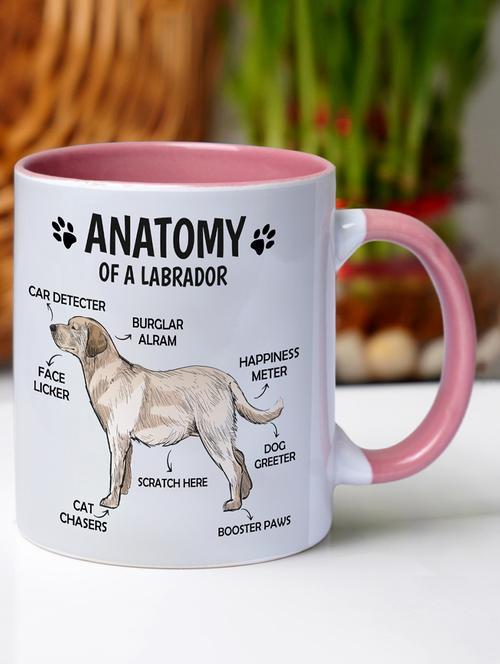 crazy corner pomeranian printed mug - 19751819 - Very Small Image - 1