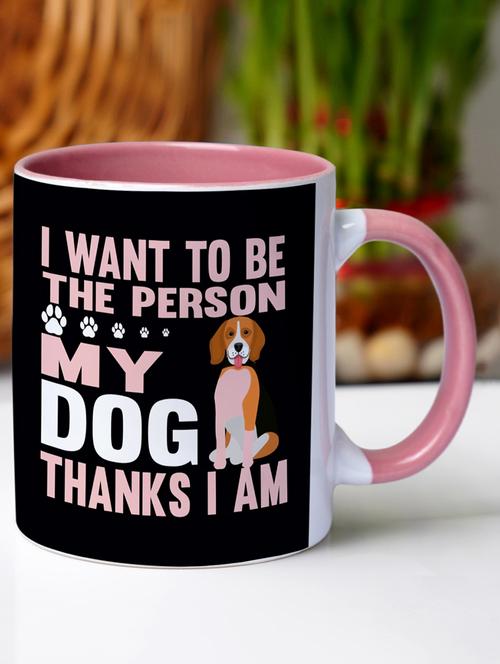crazy corner pomeranian printed mug - 19751842 - Very Small Image - 1