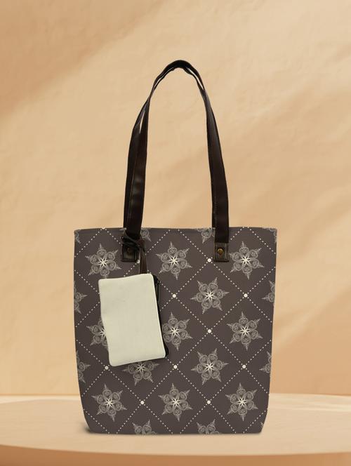 printed canvas regular tote - 19753067 - Very Small Image - 1