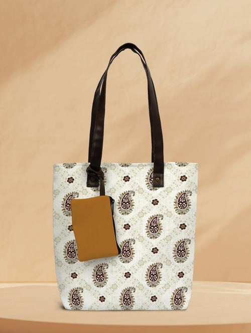 printed canvas regular tote - 19753073 - Very Small Image - 1