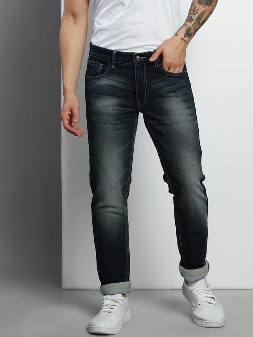 heavy washed regular fit blue jean - 19753470 - Very Small Image - 1