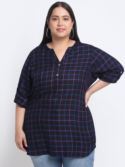 black viscose regular top - 19753511 - Very Small Image - 1