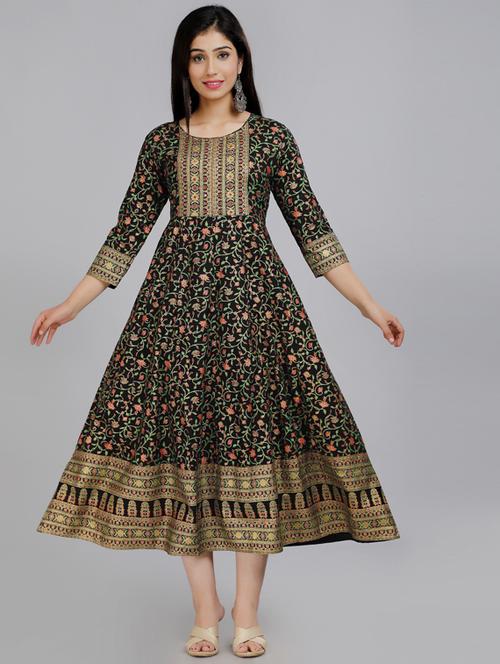 women's anarkali kurta - 19754708 - Very Small Image - 1
