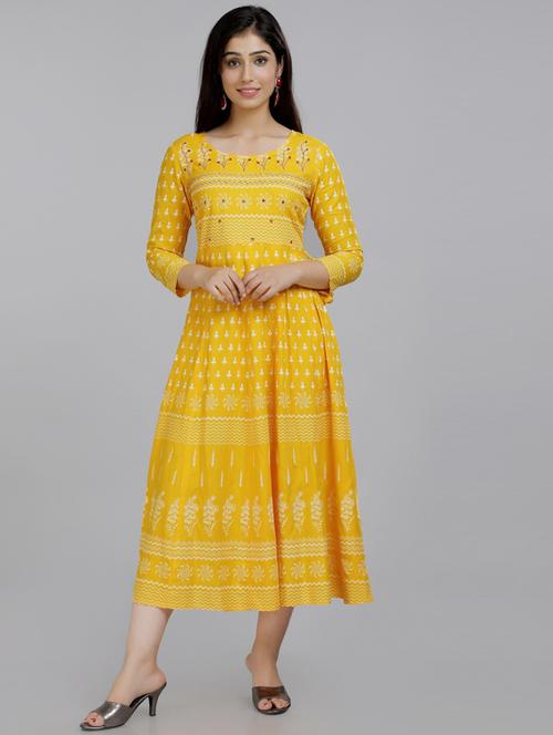 women's flared kurta - 19754716 - Very Small Image - 1