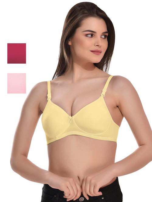 pack of 3 solid t-shirt bra - 19754957 - Very Small Image - 1