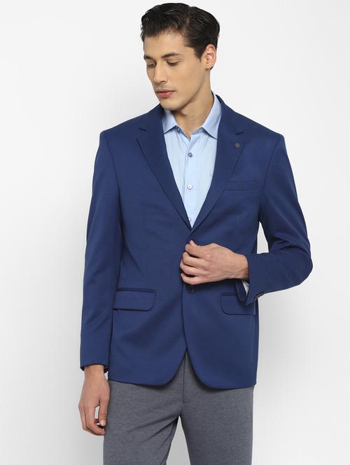 men notched lapel solid formal blazer - 19755252 - Very Small Image - 1