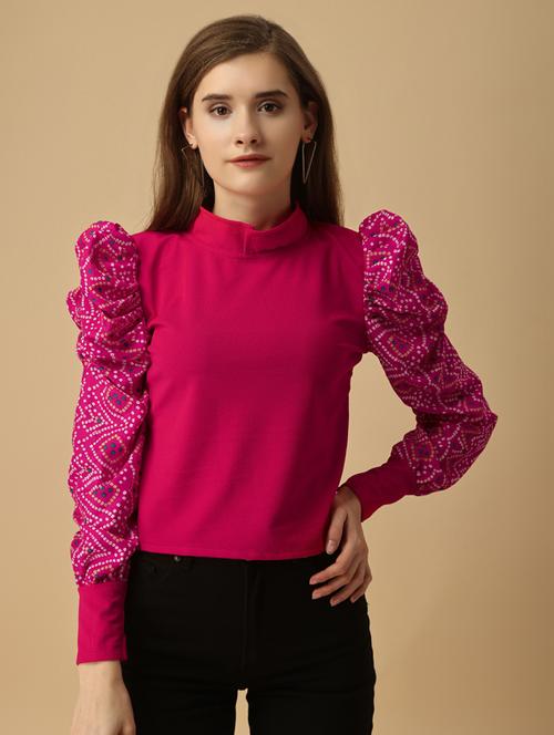 pink solid regular top - 19755486 - Very Small Image - 1