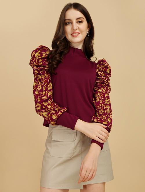 red solid regular top - 19755594 - Very Small Image - 1
