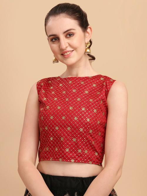 red printed crop top - 19755718 - Very Small Image - 1