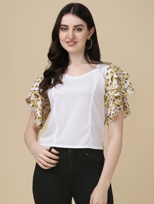 printed polyester regular top - 19755785 - Very Small Image - 1
