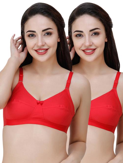 pack of 2 solid regular bra - 19756007 - Very Small Image - 1