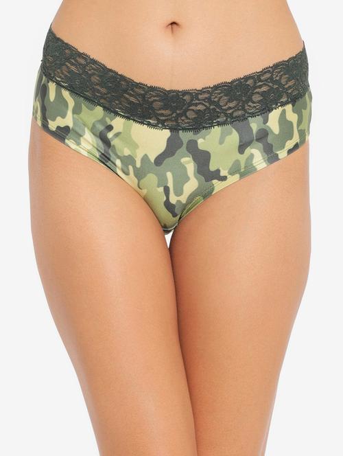 green nylon hipster panty - 19756352 - Very Small Image - 1