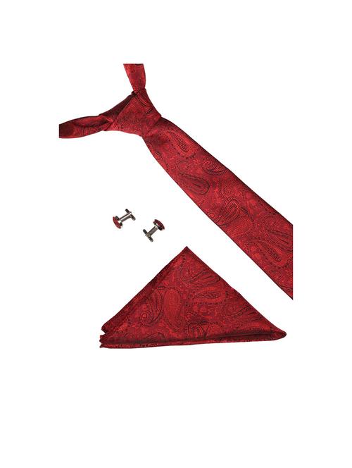 tie, cufflinks & pocket square gift combo - 19759021 - Very Small Image - 1