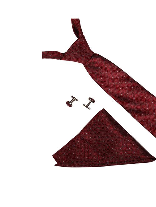 tie, cufflinks & pocket square gift combo - 19759031 - Very Small Image - 1