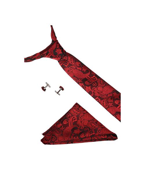 tie, cufflinks & pocket square gift combo - 19759151 - Very Small Image - 1