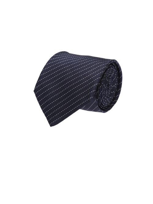 blue cotton blend tie - 19760190 - Very Small Image - 1