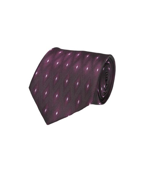 purple cotton blend tie - 19760747 - Very Small Image - 1