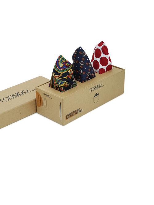 tossido printed pocket square - 19762102 - Very Small Image - 1