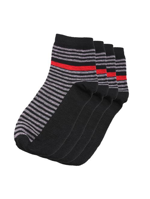 pack of 4 black ankle length sock - 19762806 - Very Small Image - 1