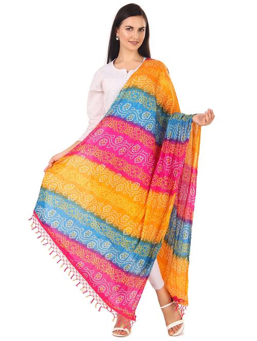multi color printed dupatta - 19763194 - Very Small Image - 1