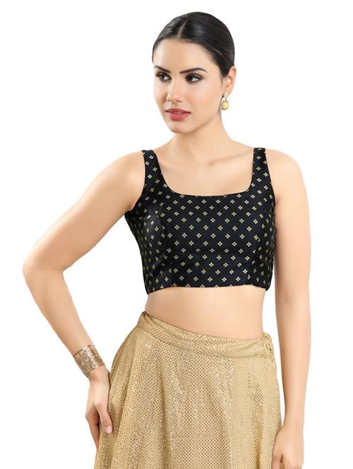 black art silk printed blouse - 19763351 - Very Small Image - 1