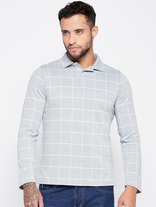 men checkered polo t-shirt - 19763570 - Very Small Image - 1
