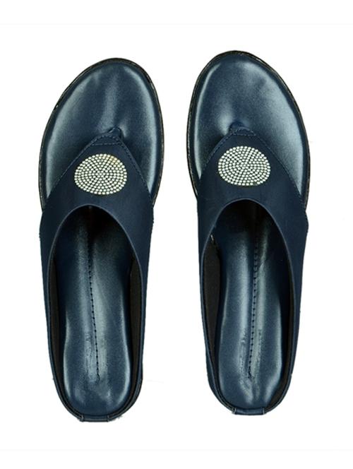 blue solid slippers - 19765270 - Very Small Image - 1