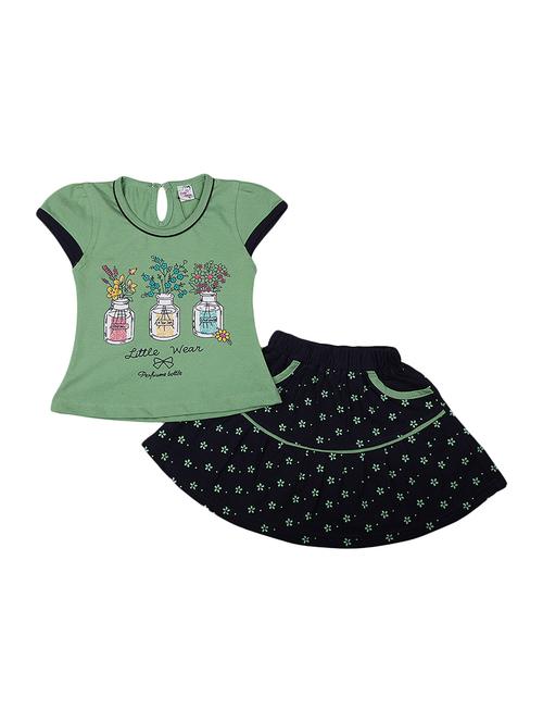 girls multi color cotton twin sets - 19765542 - Very Small Image - 1