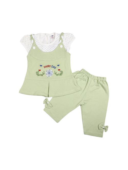 girls green graphic printed full length set - 19765550 - Very Small Image - 1