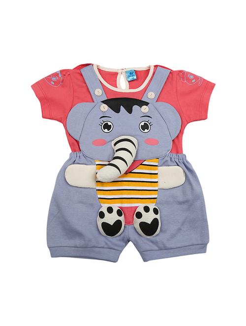 girls embellished printed dungaree - 19765601 - Very Small Image - 1