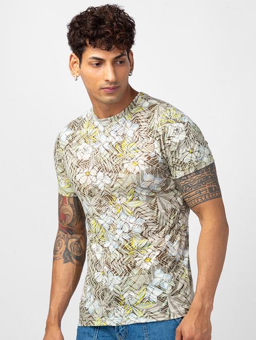 round neck printed regular t-shirt - 19766466 - Very Small Image - 1
