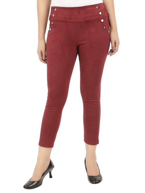 red denim jeggings - 19766513 - Very Small Image - 1
