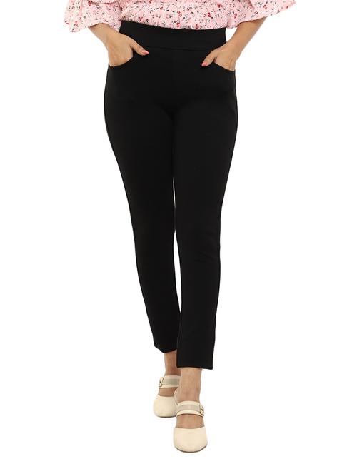 girls mid-rise solid ankle length jeggings - 19766556 - Very Small Image - 1