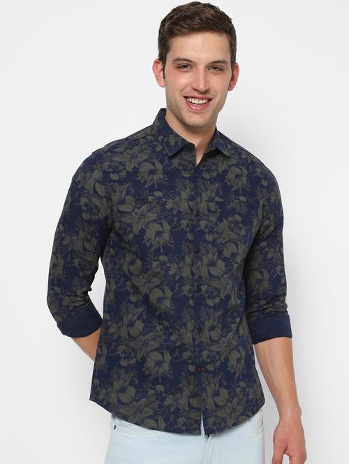 mens florals casual shirt - 19766577 - Very Small Image - 1