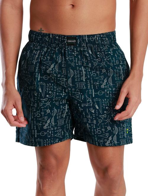 blue cotton blend boxer - 19766632 - Very Small Image - 1