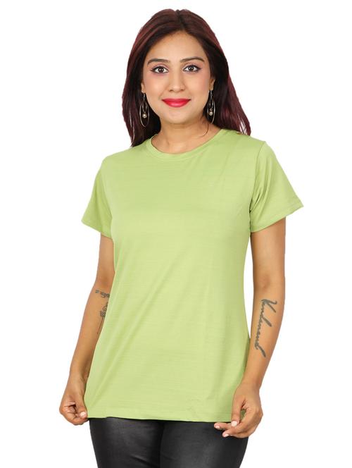 green solid regular tee - 19769792 - Very Small Image - 1