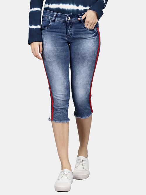women mid-rise tapered regular capri - 19771602 - Very Small Image - 1