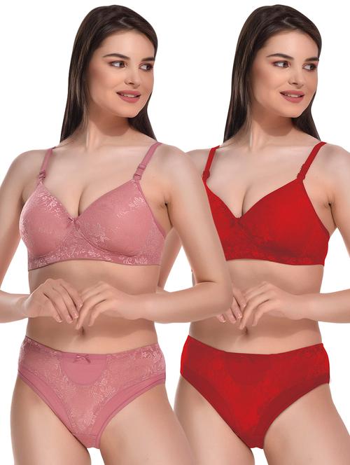 pack of 2 bras and panty set - 19771611 - Very Small Image - 1