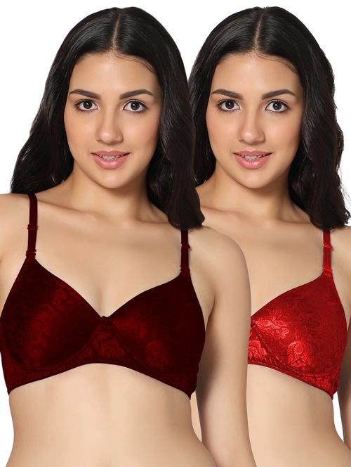 multi colored polyester push up bra - 19771637 - Very Small Image - 1
