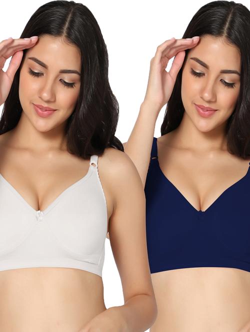 multi color cotton t-shirt bra combo - 19771781 - Very Small Image - 1
