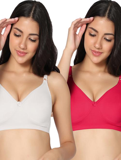 multi color cotton t-shirt bra combo - 19771784 - Very Small Image - 1