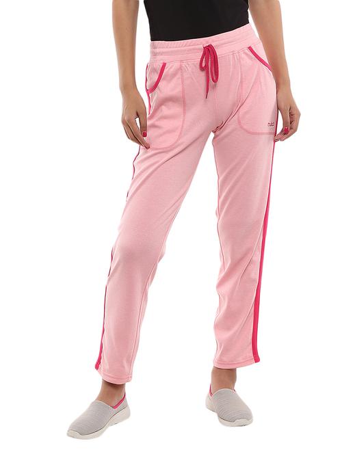 pink tapered detailed cotton track pants - 19771975 - Very Small Image - 1
