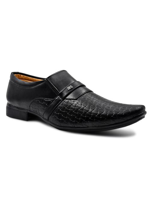 black leatherette lace up derbies - 19772478 - Very Small Image - 1