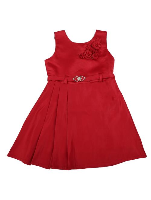 red cotton frock - 19772741 - Very Small Image - 1