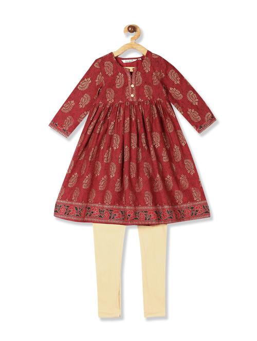 red cotton frock - 19772751 - Very Small Image - 1