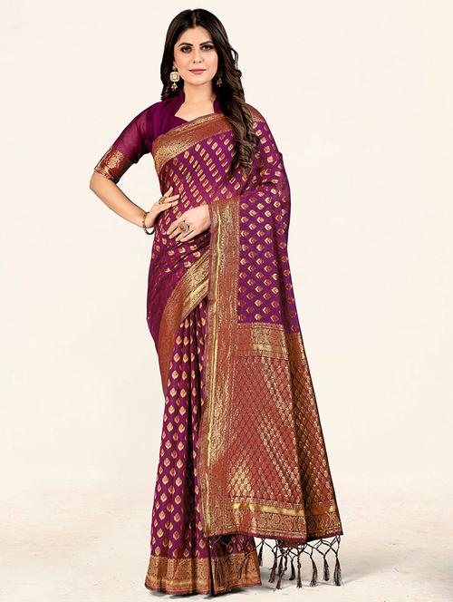 self design woven saree - 19774727 - Very Small Image - 1