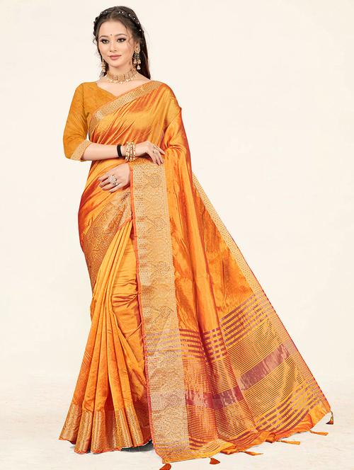 self design woven saree - 19774806 - Very Small Image - 1