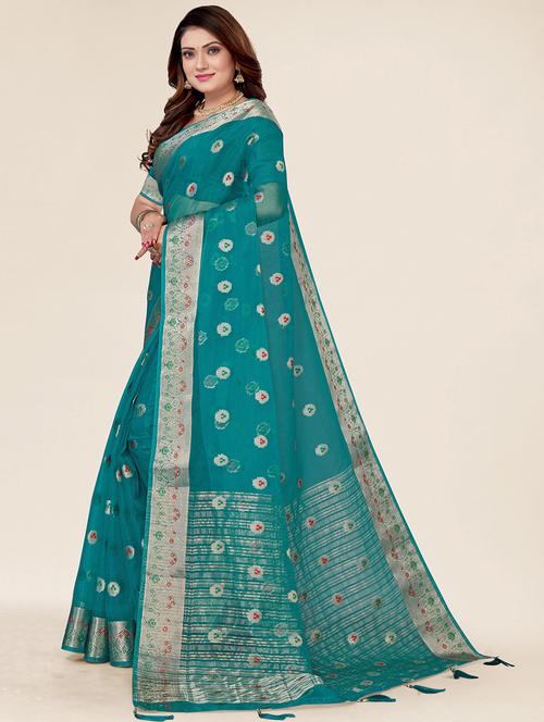 self design woven saree - 19774876 - Very Small Image - 1