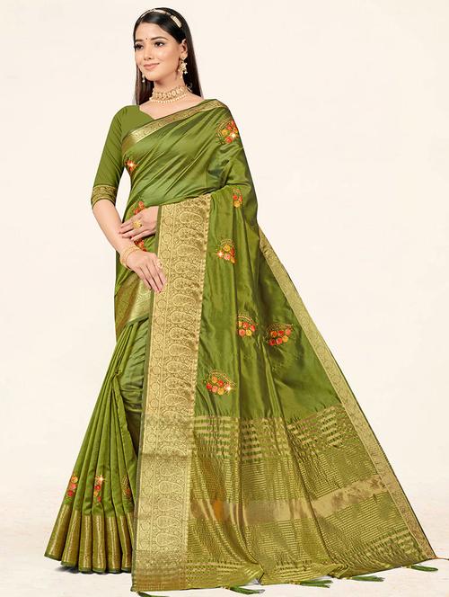 self design woven saree - 19774891 - Very Small Image - 1