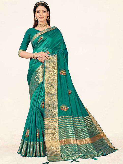 self design woven saree - 19774893 - Very Small Image - 1